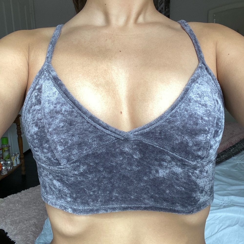 Soft Gray Bralet - Picture 2 of 5